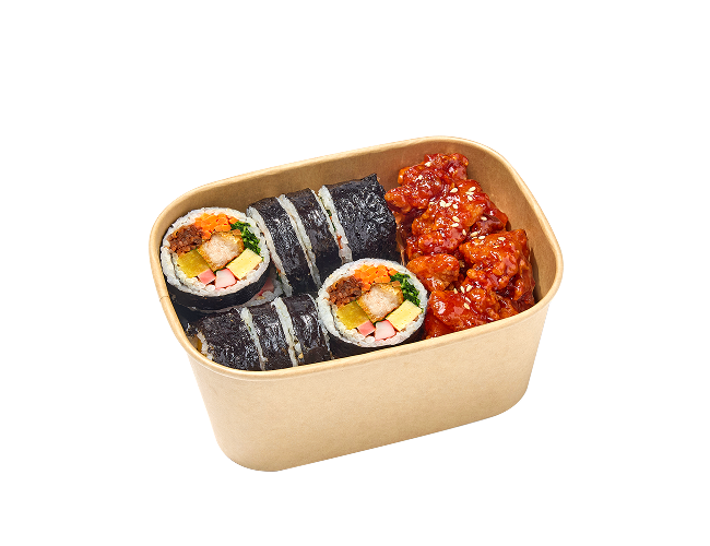 닭강정토핑김밥세트